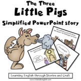 The Three Little Pigs Simplified PowerPoint Story
