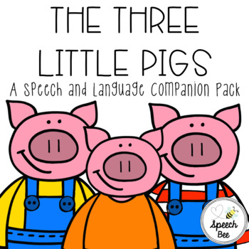 Preview of The Three Little Pigs Speech and Language Companion