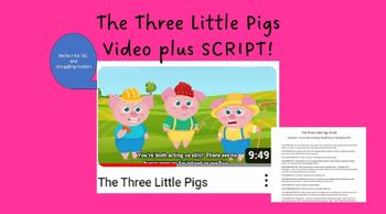 Preview of The Three Little Pigs Video Plus Readers Theater