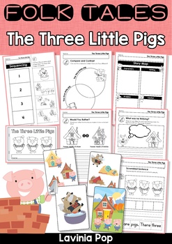 Preview of The Three Little Pigs Worksheets and Activities