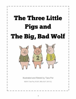 Preview of The Three Little Pigs and the Big Bad Wolf - Story