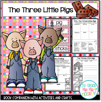 Preview of The Three Little Pigs with Crafts and Activities