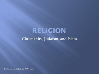 Preview of The Three Main Religions Ppt