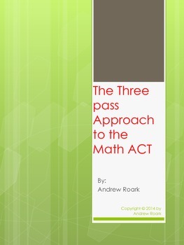 Preview of The Three Pass Approach to the Math ACT