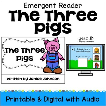 Preview of The Three Pigs Reader Simple Fairy Tale Reader for Early Readers