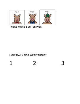 Preview of The Three Pigs Story (Modified)
