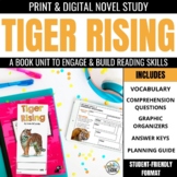 The Tiger Rising Book Unit: Comprehension & Vocabulary Act