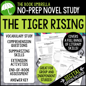 Preview of The Tiger Rising Novel Study { Print & Digital }
