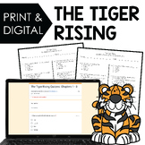 The Tiger Rising Novel Study - Print and Digital