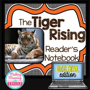 Preview of The Tiger Rising Novel Unit - 4rd-8th grade - PAPERLESS