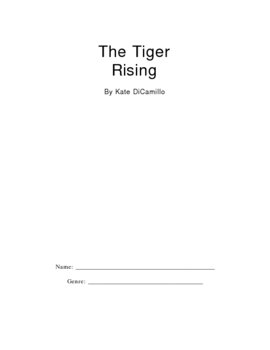 Preview of The Tiger Rising Novel Unit / Questions / Study Guide