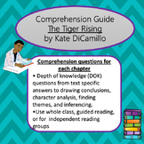 The Tiger Rising by Kate DiCamillo Comprehension Guide