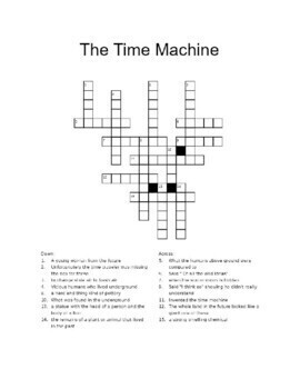 The Time Machine: Steck Vaughn Crossword Puzzle by Skye s Workshop