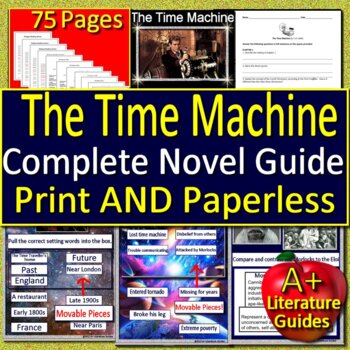 Preview of The Time Machine by H.G. Wells Novel Study Free Sample