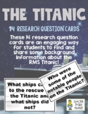 The Titanic - 14 Research Question Cards
