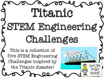 Preview of The Titanic Disaster: STEM Engineering Challenges Five Pack!