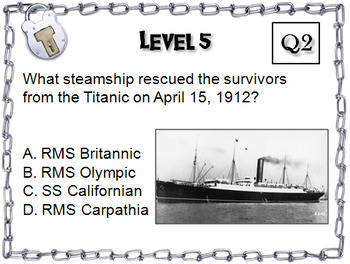 Titanic History Escape Room