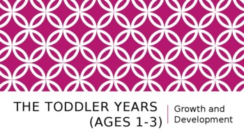 Preview of The Toddler Years Growth and Development POWER POINT