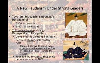 Preview of The Tokugawa Period in Japan