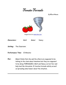 Preview of The Tomato Tornado - Small Group Reader's Theater