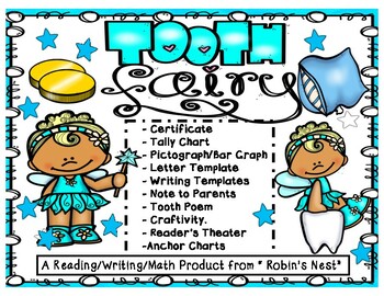 Preview of The Tooth Fairy:  Reading/Writing/Math Materials