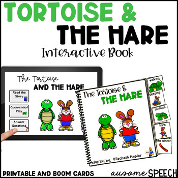 Preview of The Tortoise & The Hare: Interactive Book & Activities (Print and Digital)