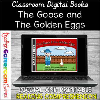 Preview of The Goose and the Golden Eggs Reading Comprehension