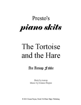 Preview of The Tortoise and the Hare, an Aesop Fable (piano/vocal/acting) (piano skits)