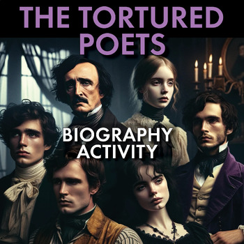 Preview of The Tortured Poets Bundle – Author Biography Research Activity, Print & Digital