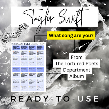 The Tortured Poets Department Taylor Swift Personality test - Fun activity