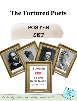 Preview of The Tortured Poets - Poster Set (April Bulletin Board)