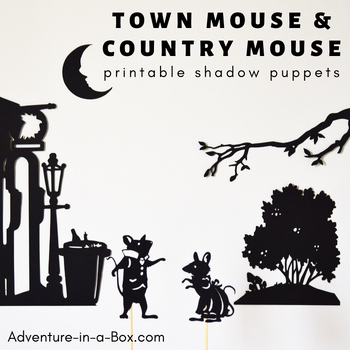 Preview of The Town Mouse and the Country Mouse Shadow Puppets
