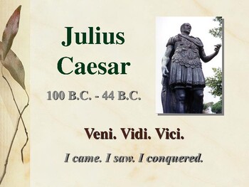 Preview of The Tragedy of Julius Caesar / A Study Guide to the Play and its Influence