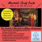 The Tragedy of Macbeth: Study Guide in Google Slides AND G