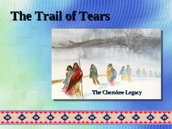 Preview of The Trail of Tears Powerpoint