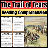 The Trail of Tears Reading Comprehension Passages