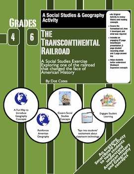 Preview of The Transcontinental Railroad: SmartBoard & Student Sheet Activity Pack: Gr. 4-6