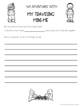 The Traveling Mini-Me: A Take Home Show & Tell Project for Elementary ...