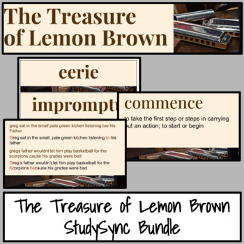 Preview of The Treasure of Lemon Brown StudySync Bundle