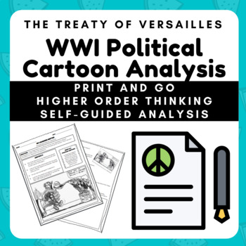 Preview of The Treaty of Versailles: Analyze a Political Cartoon!