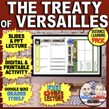 Preview of The Treaty of Versailles | The League of Nations | Digital Learning Pack