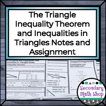 Preview of The Triangle Inequality Theorem and Inequalities in Triangles