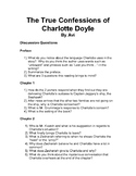 The True Confessions of Charlotte Doyle Discussion Questions