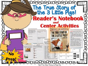 Preview of The True Story of the 3 Little Pigs! {Book Study and Center Activities}