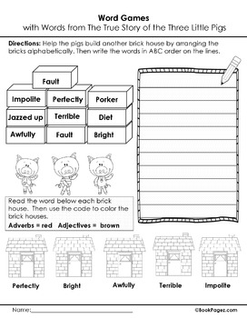 The True Story Of The Three Little Pigs Lesson Plans Activities Package Ccss