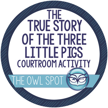 Preview of The True Story of the Three Little Pigs -Courtroom Persuasive Writing Activity