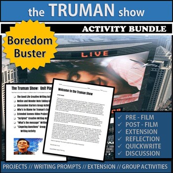 Preview of The Truman Show Unit/Activity Bundle