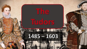 Preview of The Tudors Powerpoint and student answer booklet