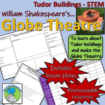 Preview of The Tudors - Tudor Buildings - The Globe Theatre (STEM) William Shakespeare