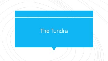 Preview of Tundra Biome PPT Presentation